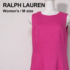 きれいめ派に｜LAUREN RALPH LAUREN リネンワンピース ピンク サイズ8 古着