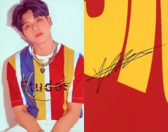 【中古】コレクションカード(男性) ATEEZ/ウヨン(Wooyoung)/印刷サイン入り/CD「TREASURE EP.3 ： One To All」(ILLUSION VER.)封入特典日本オリジナル特典スペシャルフォトカード
