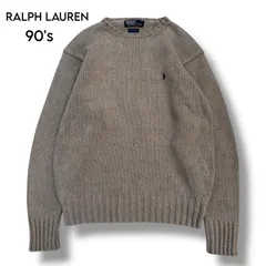 【RALPH LAUREN】90's コットンニットセーター ポニー刺繍