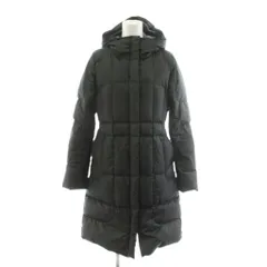 パタゴニア Patagonia GIRLS ダウンコート ロング丈 フード アウター L 12 黒 ブラック 68315 /AN40