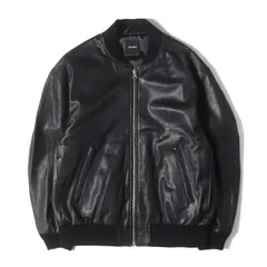 【美品】BEAMS ビームス ジャケット ブラック 黒 サイズ:L | 24AW ゴートレザー ボマージャケット | アウター ブルゾン 上着【メンズ】【中古】のサムネイル