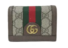 GUCCI/グッチ　GGスプリーム オフィーディアコンパクトウォレット　523155　コンパクトウォレット　二つ折り財布　【中古】