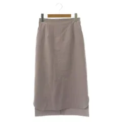 アナトリエ ANATELIER スエード調タイトスカート ロング 36 ラベンダー /NR ■OS ■SH