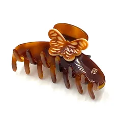 ALEXANDRE DE PARIS アレキサンドル　デ　パリス　髪留め　ヘアクリップ　バレッタ　ヘアアクセサリー　べっ甲　柄