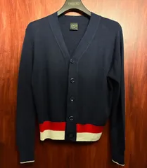 MADE IN FRANCE製 Letroyes ウールカーディガン ネイビー Sサイズ