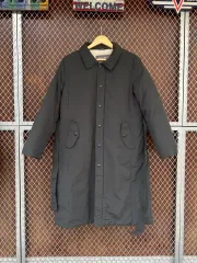 EDDIE BAUER(エディー・バウアー) ベルト付き カーキ ウール ロング ダウン コート ジャケット L