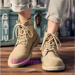 ショートブーツ メンズ ミリタリーブーツ滑り止め ブーツ お洒落 シューズ 男性 靴 楽チン カジュアル 春秋冬 くつ オールシーズン レトロ