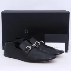 27cm相当 GUCCI by Demna Gvasalia ホースビットローファー サイズ8 ブラック 862785