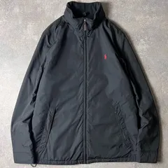 POLO RALPH LAUREN 中綿 ナイロン ジャケット XL / ポロ ラルフローレン ブラック 黒 フリース ライナー フード パーカー
