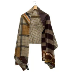 Pierre Louis Mascia チェック柄 ストール シルク カシミヤ混 Pierre-Louis Mascia ストール シルク絹 イタリア製チェック柄 Pierre