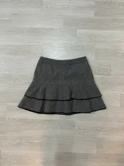 アイザットババ ヘリンボーンフレア ミニスカート