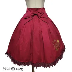 2009年【Crown Label/metamorphose】フラワーバスケット刺繍 スカート ワイン系