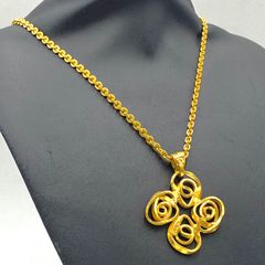 ウノアエレ UNOAERRE ペンダントトップ ラブノット ネックレス【美品