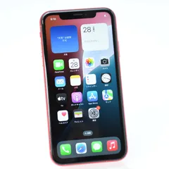 【バッテリー最大容量 :100％＊液晶美品】SIMフリー iPhoneXR 64GB レッド