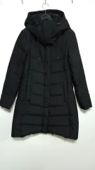 THE NORTH FACE ザノースフェイス ロング丈ダウンジャケット ブラック / スリムフィット レディース 66サイズ スリム レギュラーフィット