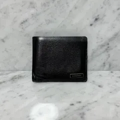 BURBERRY バーバリー 二つ折り財布 本革 レザー ブラック 黒 ロゴ