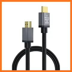 【新品】 エレコム HDMI ケーブル プレミアム 曲げに強い ナイロンメッシュ 2m 4K・2K 【Premium HDMI(R) Cable規格認証済み】 アルミコネクタ 18Gbps ARC テレビ・パソコン・ゲーム機など対応 黒 ECDH-HDP2 1