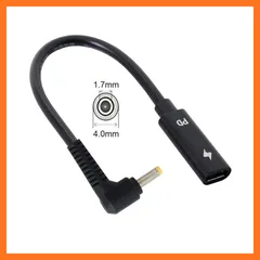 【新品】 JSER Type C USB-C メス入力 - DC/長方形電源PD充電ケーブル。ノートパソコン18-20V(HP用4.0x1.7mm)に対応。 0