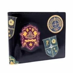 新品同様 ヴィヴィアンウエストウッド 財布 二つ折り財布 メンズ レディース オーブ エンブレム ネイビー 紺 ワッペン 紋章 VWK350 Vivienne Westwood