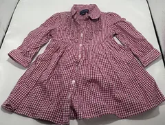 【新入荷!!】☆セット割対応☆ ラルフローレン ベビー 長袖 シャツワンピース 80cm （1112）