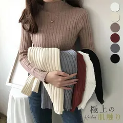 爆買 ニットセーター タートルネック インナー ハイネック レディース 長袖 柔らかい シンプル ストレッチ 体型カバー 防寒 通勤 春秋