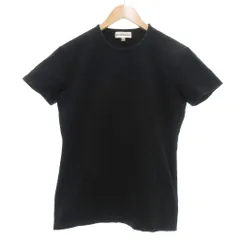 エンポリオアルマーニ EMPORIO ARMANI 美品 Tシャツ L 黒 ブラック 無地 ラウンドネック 半袖 /YJ ■GY61