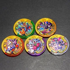 妖怪Yメダル　漆黒丸　DSエンシャント　ナマハゲ王　テング・ザ・ナイン　ロクロ・ロックス　イニシエメダル　5枚セット　妖怪学園Y　妖怪ウォッチ　妖怪メダル