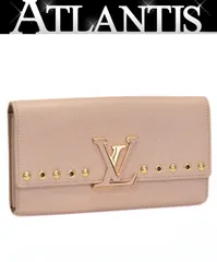 ルイヴィトン Louis Vuitton ポルトフォイユ・カプシーヌ 二つ折り長財布 トリヨンレザー ティボリー M62763 【73140】