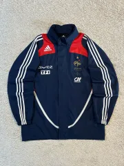 XL 必須アイテム) adidas アディダス フランス 韓国国家代表 07-08 レイン ウィンドブレーカー ジャケット