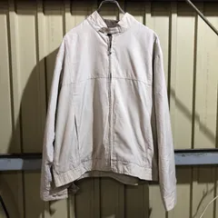 1326 LONDONFOG ブルゾンジャケット ベージュ 42REG XL相当 ロンドンフォグ フルジップ 古着卸 アメリカ仕入