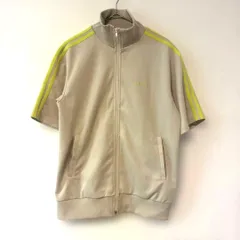 R00409｜ADIDAS｜adidas｜半袖トラックジャケット｜ジャージ｜beige｜ベージュ｜90S｜Y2K｜古着｜USA古着｜ヴィンテージ｜アメカジ｜スポーティ｜今期トレンド｜メンズ古着｜フォロー割