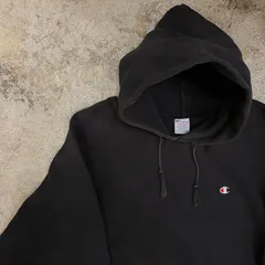 90年代 チャンピオン リバースウィーブ スウェットパーカー 黒 XXL ヴィンテージ