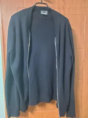 H&M ネイビー ジッパー カーディガン