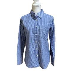 モンベル レディース シャツ XL ギンガムチェック シアサッカー 長袖 ポリエステル