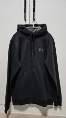 アンダーアーマー 起毛 フーディー ジップアップ (グレー)