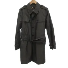 ピーエスポールスミス PS Paul Smith 美品 トレンチコート ジャケット ウール ロング XL 茶 ブラウン ■GY18