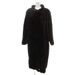サガミンク SAGA MINK 銀サガ ファーコート 毛皮 ミンク ロング丈 大きいサイズ F 茶 ブラウン /UO