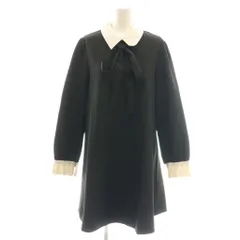 シスタージェーン Sister Jane 襟付きワンピース ひざ丈 S ブラック /DF ■OS