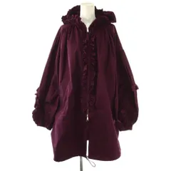 エンフォルド ENFOLD 25AW FRILL BLOUSON ブルゾン フリル ジップアップ 36 パープル /HK ■OSのサムネイル