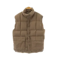 エディーバウアー EDDIE BAUER ダウンベスト ジップアップ M ブラウン /HK ■OSのサムネイル