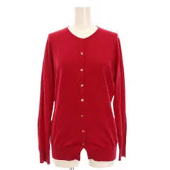 ジョンスメドレー JOHN SMEDLEY カーディガン ニット 長袖 L 赤 レッド /YM