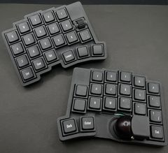 roBa LP ホワイト 組立て済み トラックボール付きキーボード カスタム