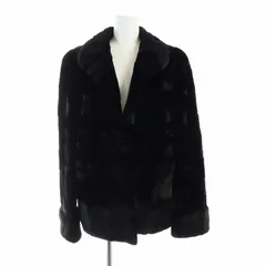 サガミンク SAGA MINK 銀サガ 毛皮コート ミドル 長袖 シェアードミンクファー 総裏地 F 茶 ブラウン ■GY18 /MQ