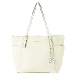 マイケルマイケルコース Michael michael kors トートバッグ PVC レザー 革 ロゴ 大きめ ビジネス グレージュ ニュアンスカラー /CK4 ■GY18