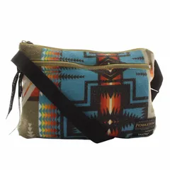 ペンドルトン PENDLETON × タイオン TAION ショルダーバッグ ナイロン ウール混 ダウン ネイティブ柄 総柄 ロゴ マルチカラー カーキ /XZ ■GY18のサムネイル