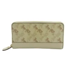 コーチ COACH 長財布 ラウンドファスナー 小銭入れ 馬車柄 オフホワイト 5255 /MI ■OS