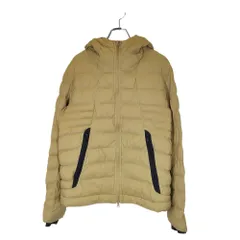 PEARLY GATES パーリーゲイツ ゴルフ 22AW ナイロン タスラン ストレッチドビー 中綿 キルティング フーディ ジャケット 053-3120005 4 ライトブラウン メンズ