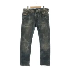 ディーゼル DIESEL THANAZ デニムパンツ ジーンズ 総柄 30 ブルー /DF