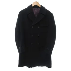 ポールスミス PAUL SMITH ピーコート ロングコート コート アンゴラ ウール L 黒 ブラック /IU ■GY11のサムネイル