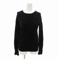 ザラ ZARA KNIT ニット セーター 長袖 クルーネック M 黒 ブラック /HO△ 0322 ■GY39
